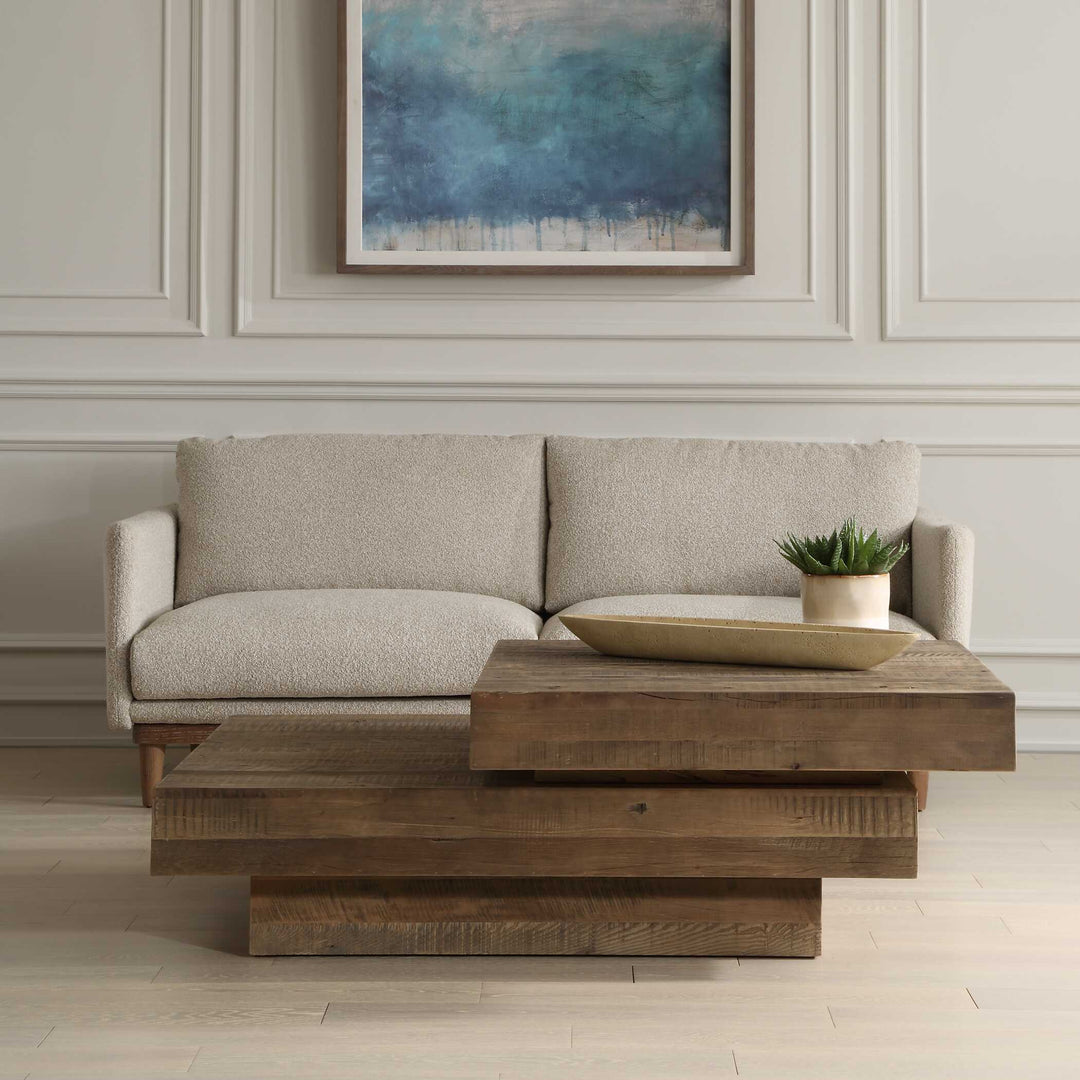 American Home Furniture Uttermost Rustic Planes Modern Coffee Table