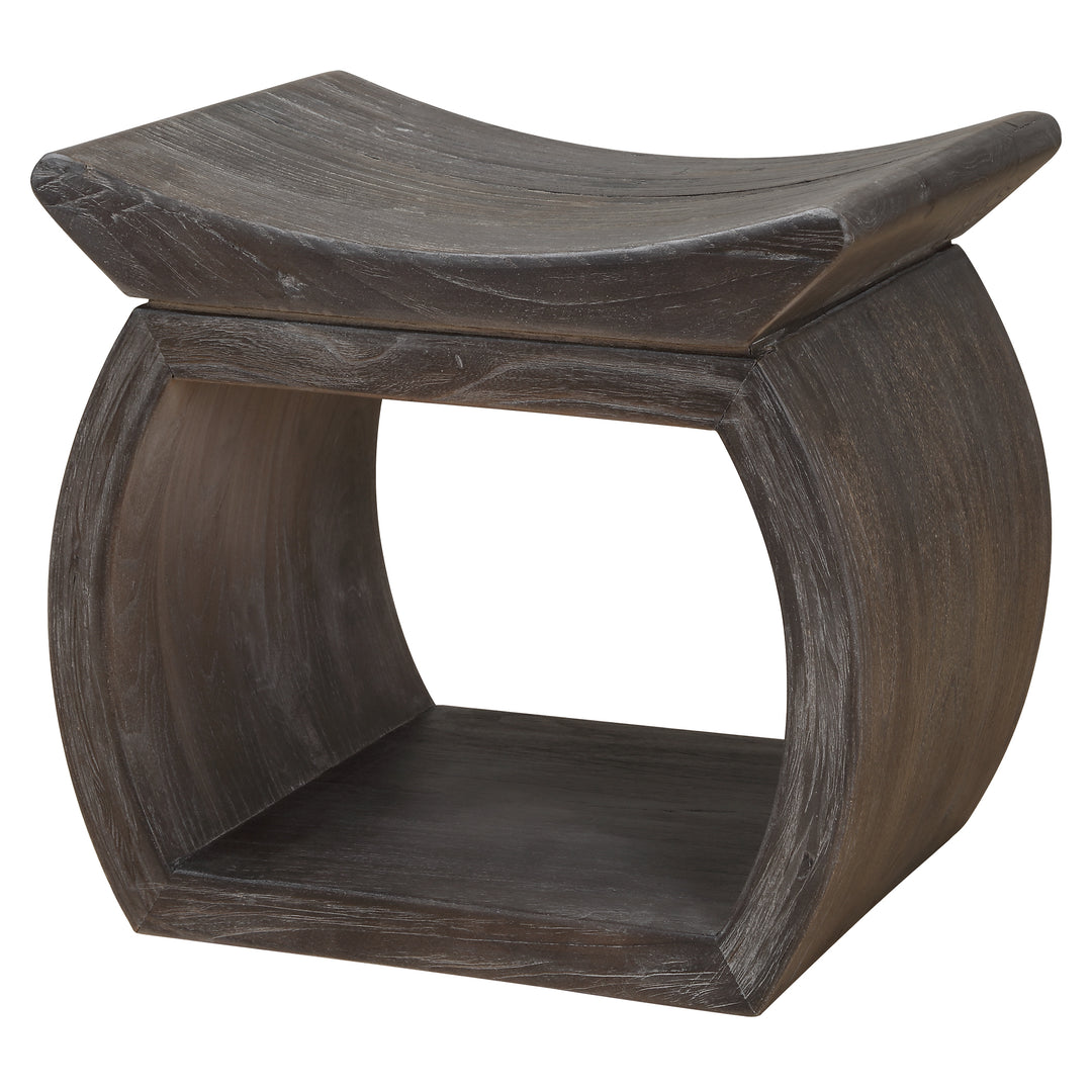 American Home Furniture | Uttermost - Connor Walnut Accent Stool