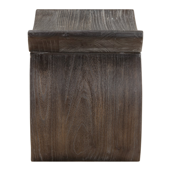 American Home Furniture | Uttermost - Connor Walnut Accent Stool