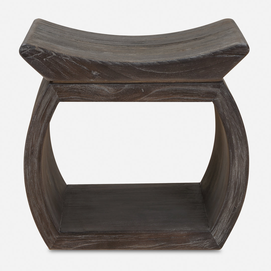 American Home Furniture | Uttermost - Connor Walnut Accent Stool