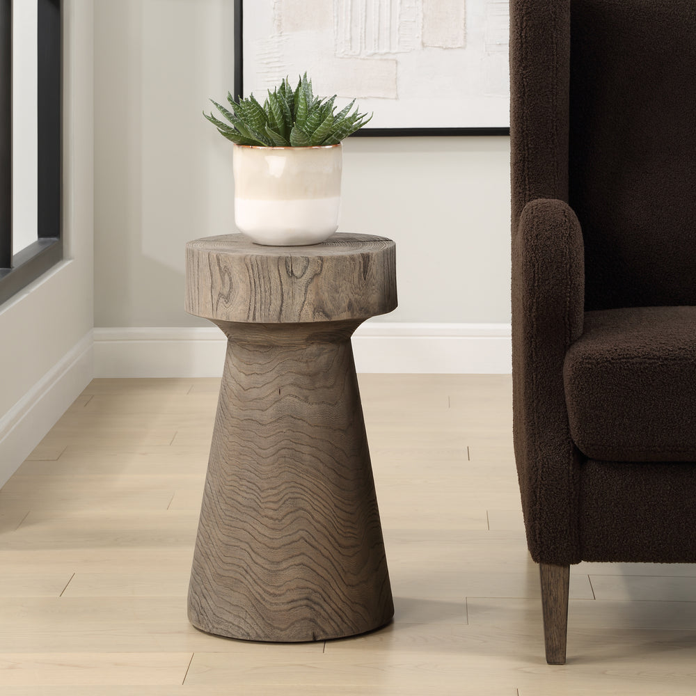 American Home Furniture | Uttermost - Tree Trails Oak Accent Table