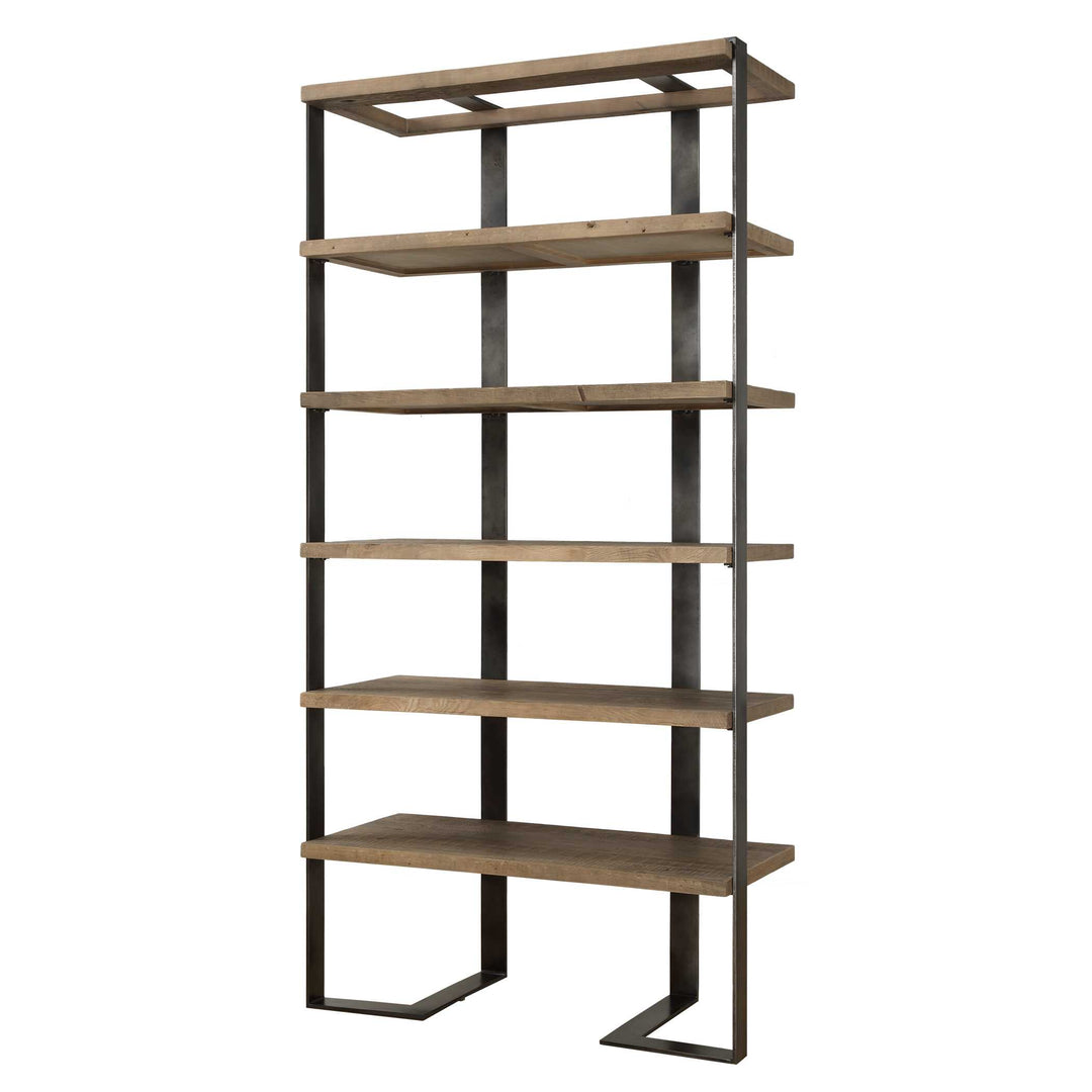 American Home Furniture Uttermost Felix Reclaimed Oak Etagere