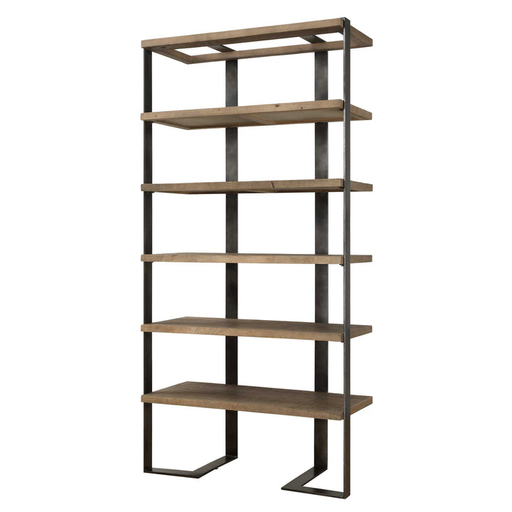American Home Furniture Uttermost Felix Reclaimed Oak Etagere