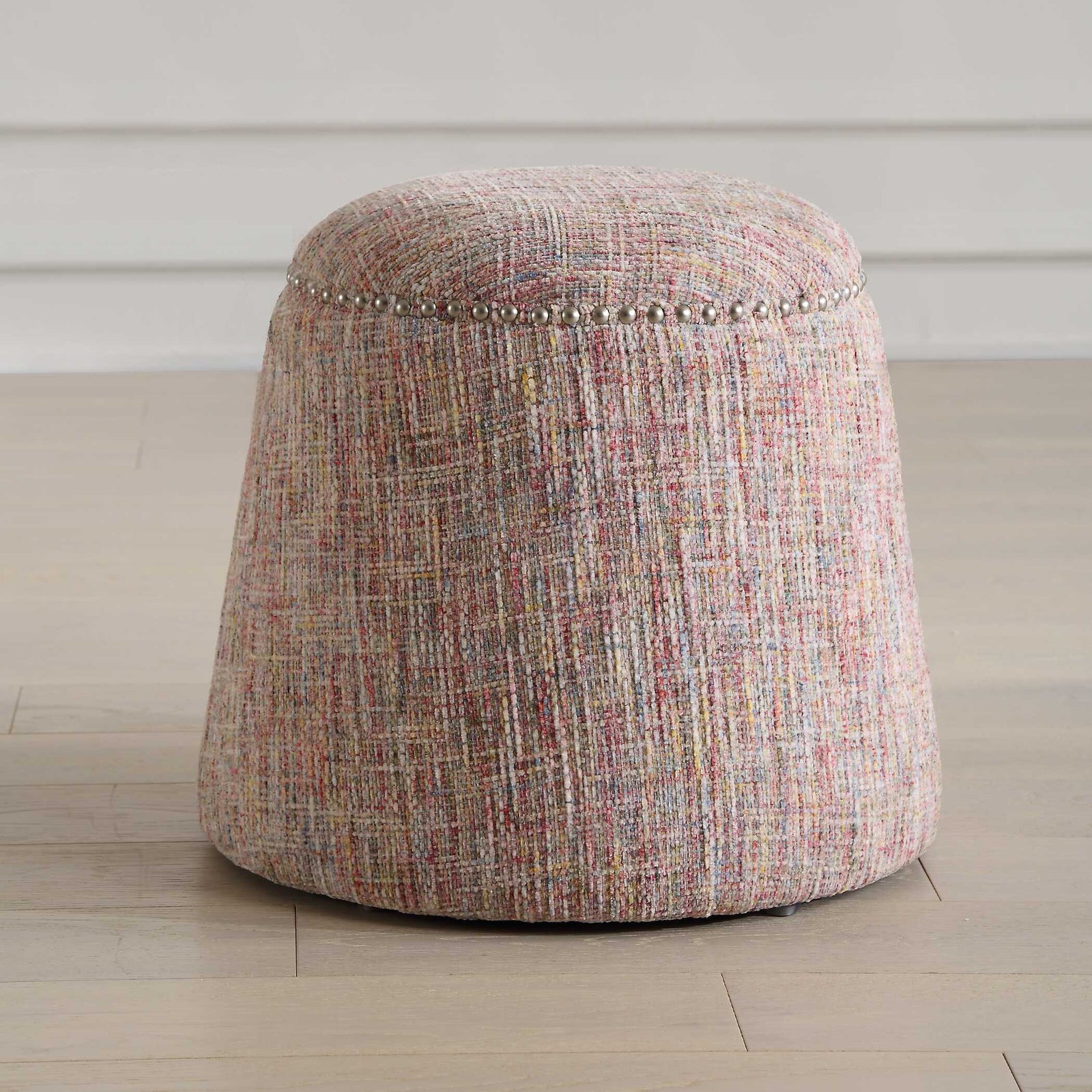 American Home Furniture Uttermost Gumdrop Confetti Chenille Ottoman
