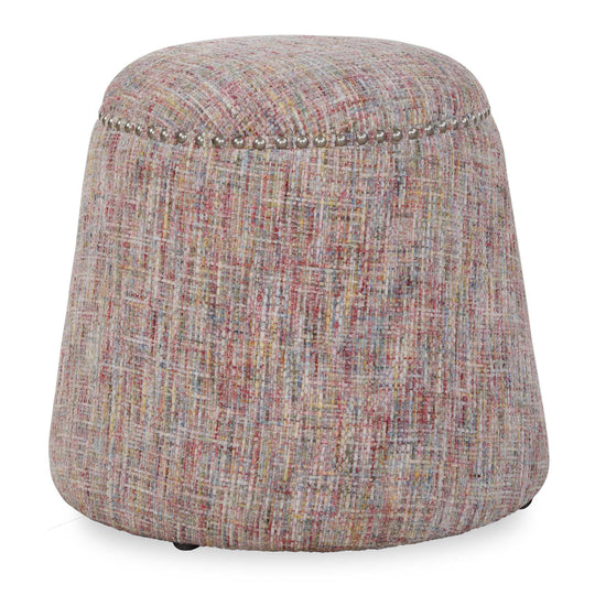 American Home Furniture Uttermost Gumdrop Confetti Chenille Ottoman