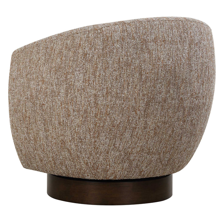 American Home Furniture Uttermost Dunes Fabric Swivel Chair