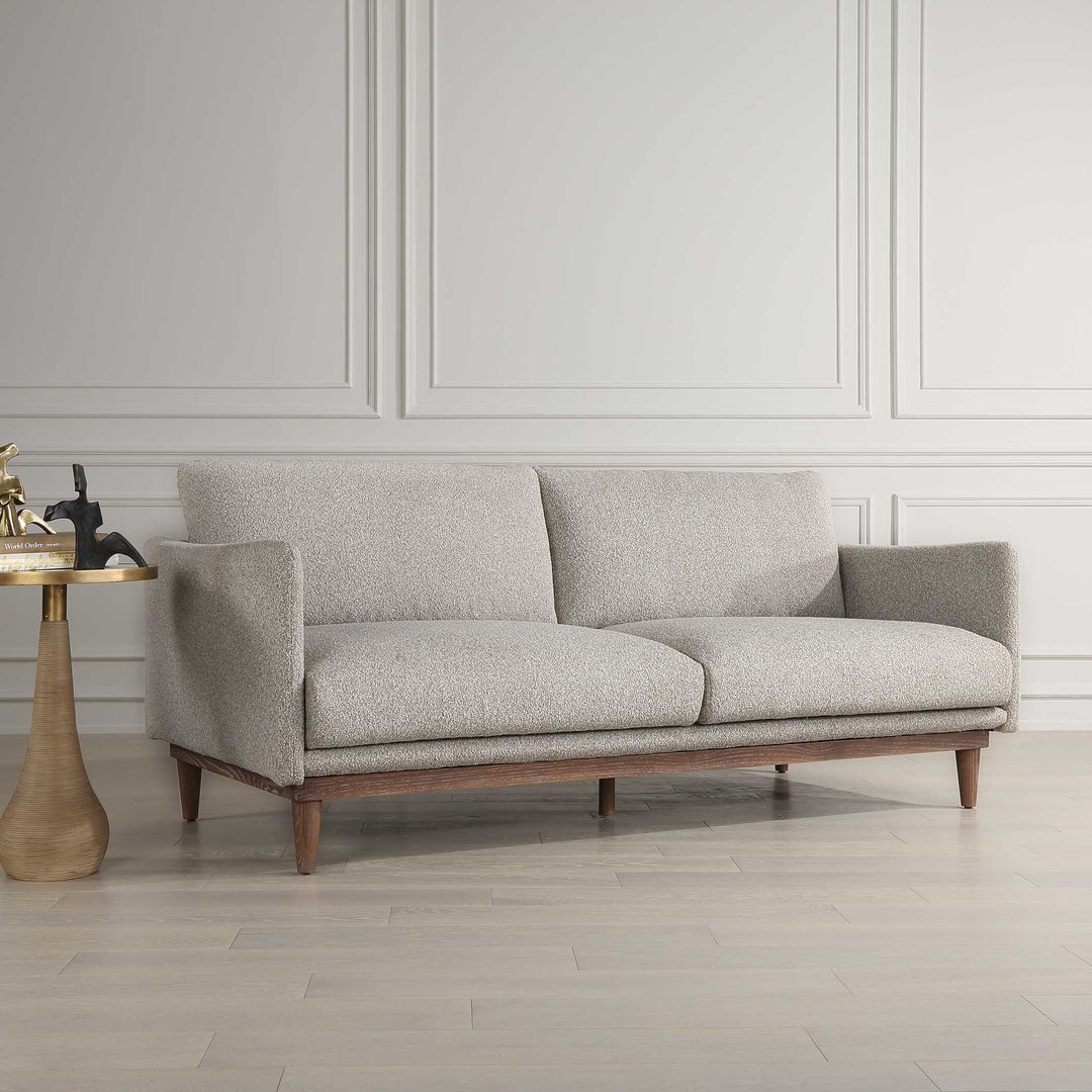 American Home Furniture Uttermost Freefall Gray Ceruse Sofa