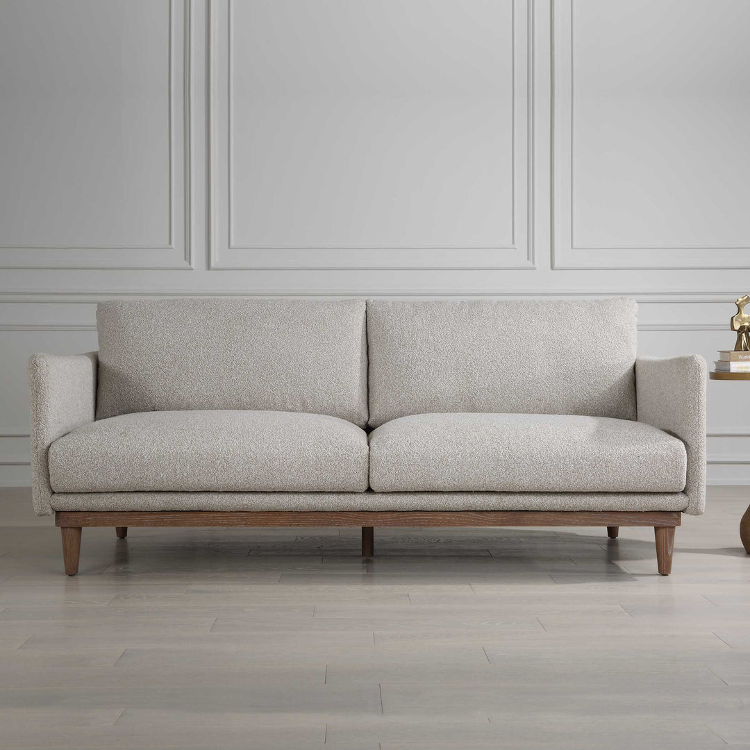 American Home Furniture Uttermost Freefall Gray Ceruse Sofa