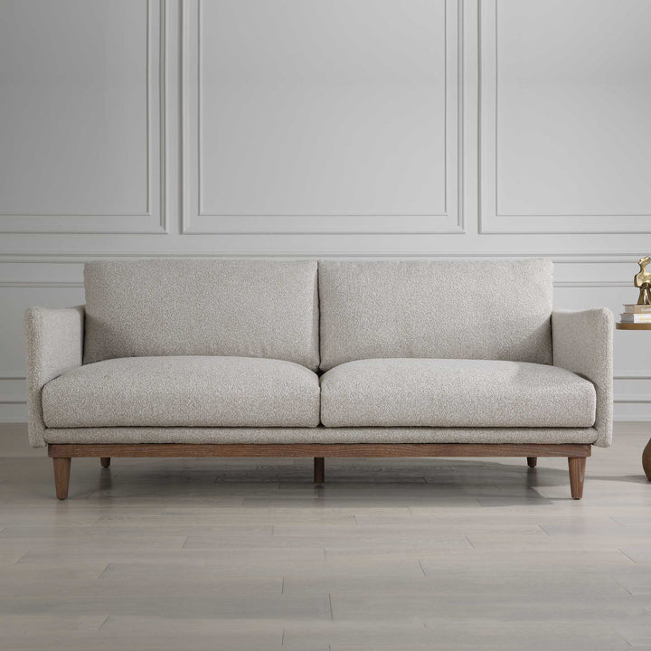 American Home Furniture Uttermost Freefall Gray Ceruse Sofa