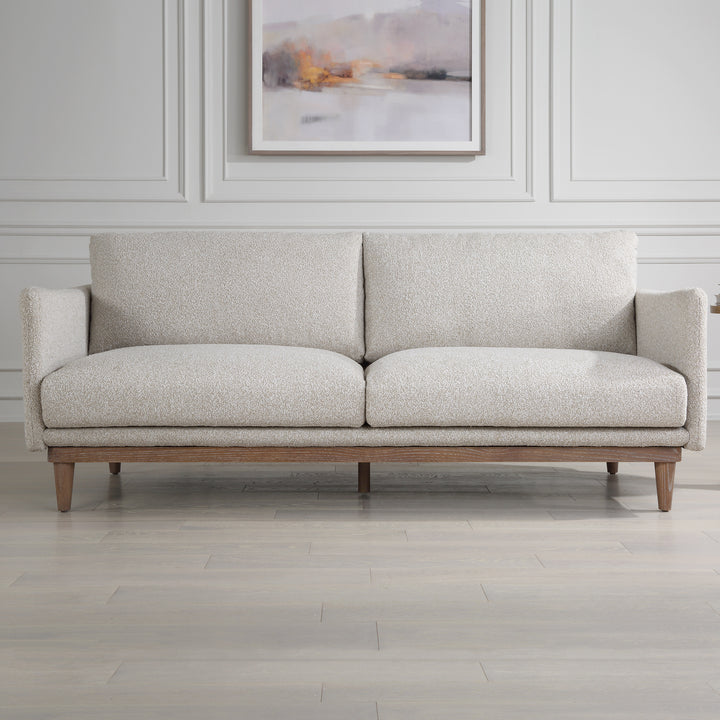 American Home Furniture Uttermost Freefall Gray Ceruse Sofa