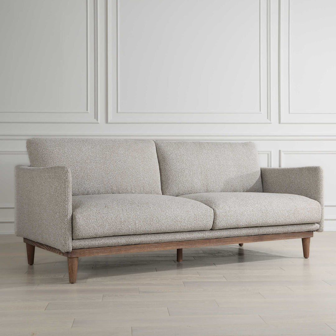 American Home Furniture Uttermost Freefall Gray Ceruse Sofa