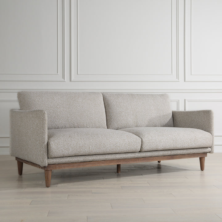 American Home Furniture Uttermost Freefall Gray Ceruse Sofa