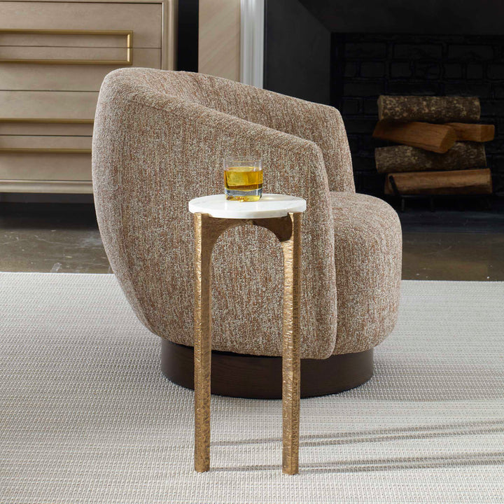American Home Furniture Uttermost Vivi Marble Drink Table