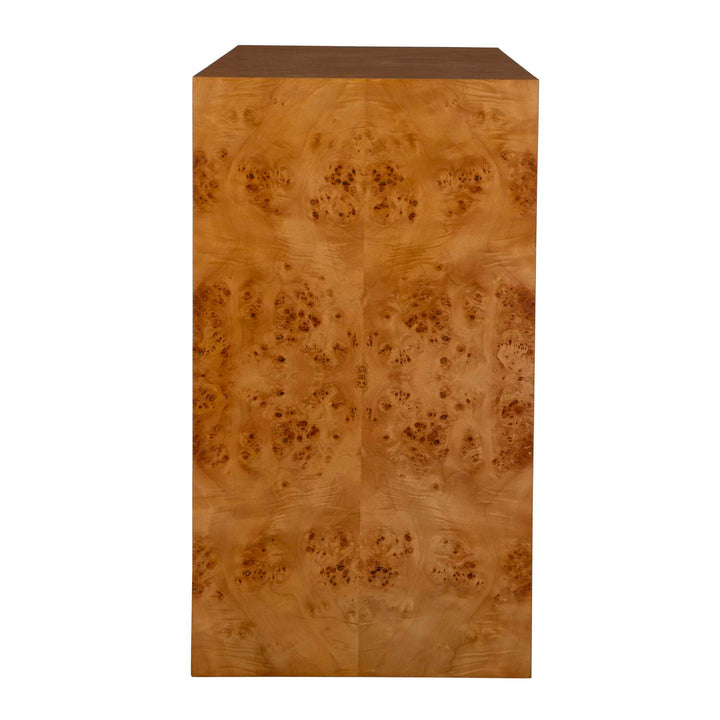 American Home Furniture Uttermost Indus 2 Drawer Burl Chest