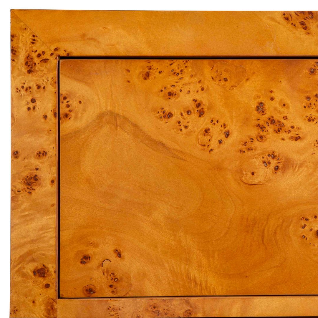 American Home Furniture Uttermost Indus 2 Drawer Burl Chest