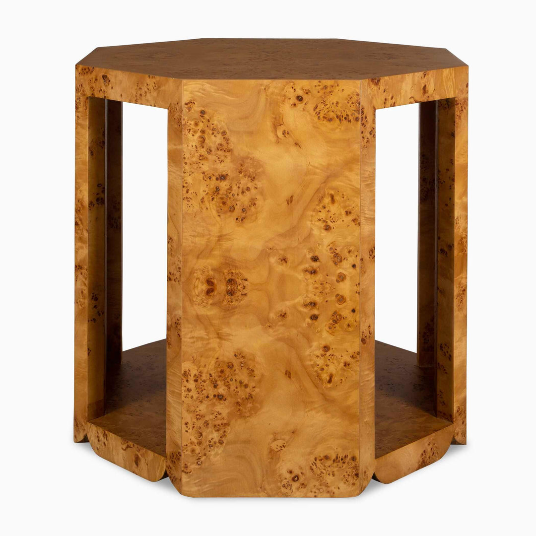 Indus Burl Side Table - AmericanHomeFurniture