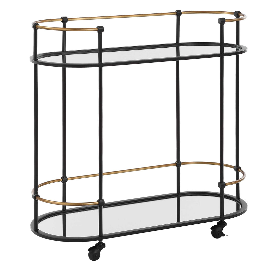 American Home Furniture Uttermost Andre Iron Bar Cart