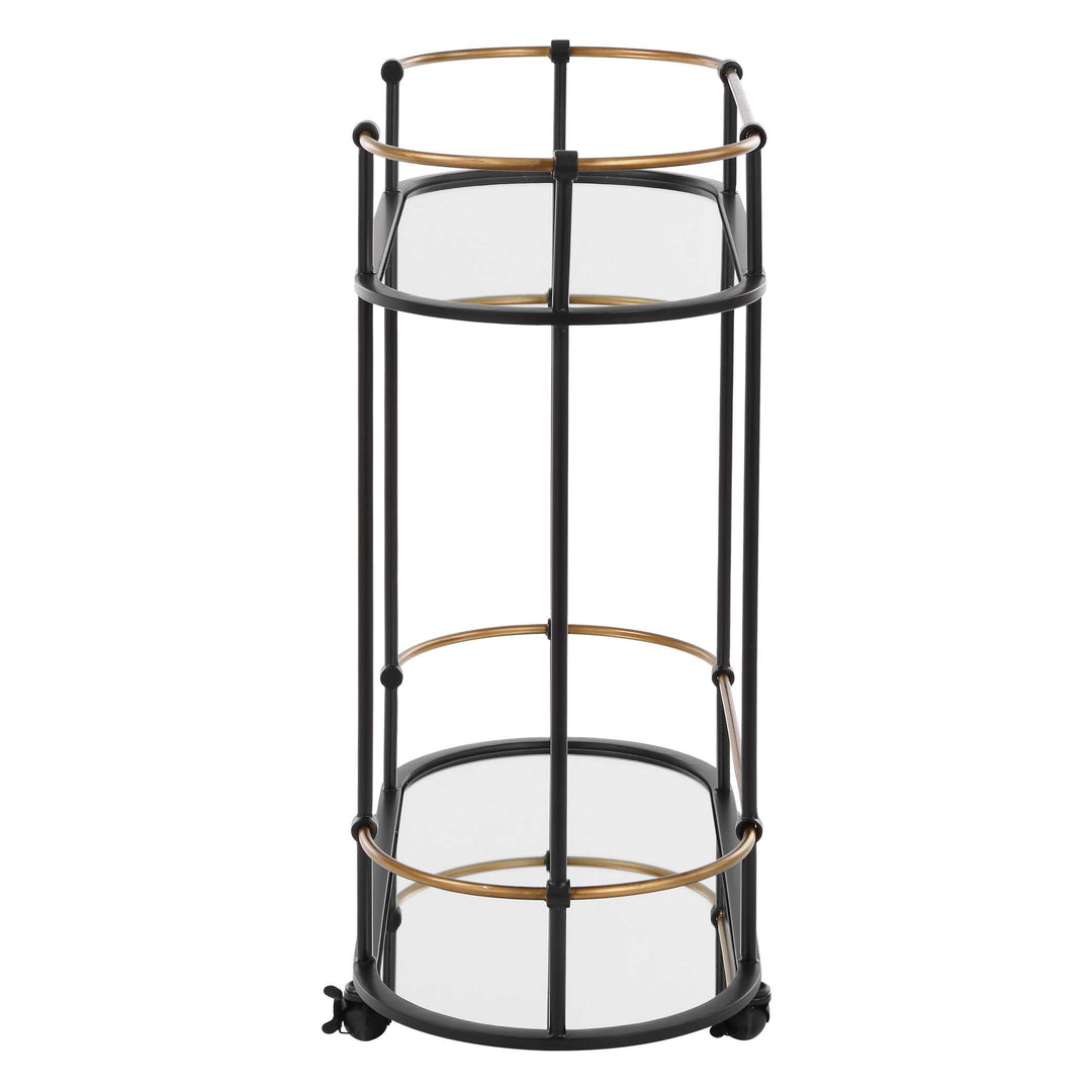 American Home Furniture Uttermost Andre Iron Bar Cart
