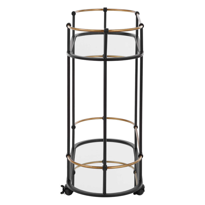 American Home Furniture Uttermost Andre Iron Bar Cart