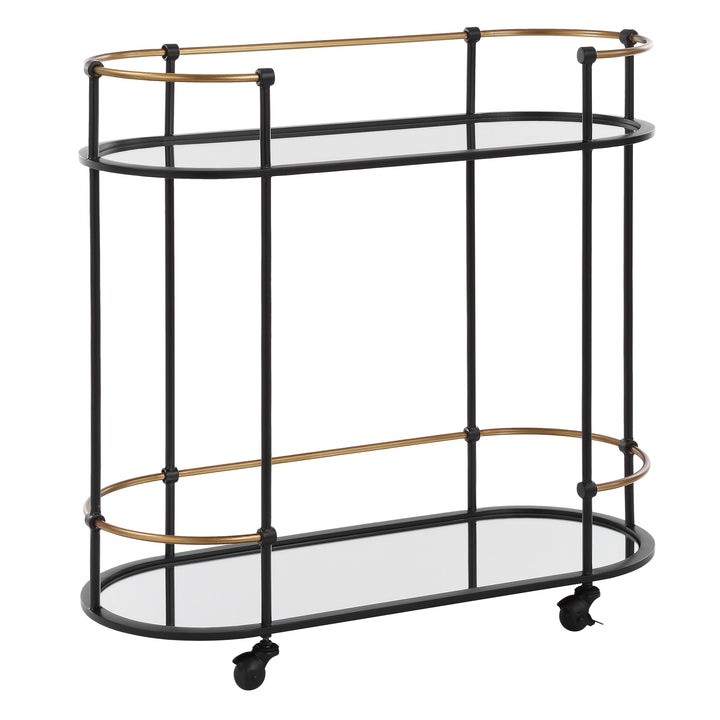 American Home Furniture | Uttermost - Andre Iron Bar Cart