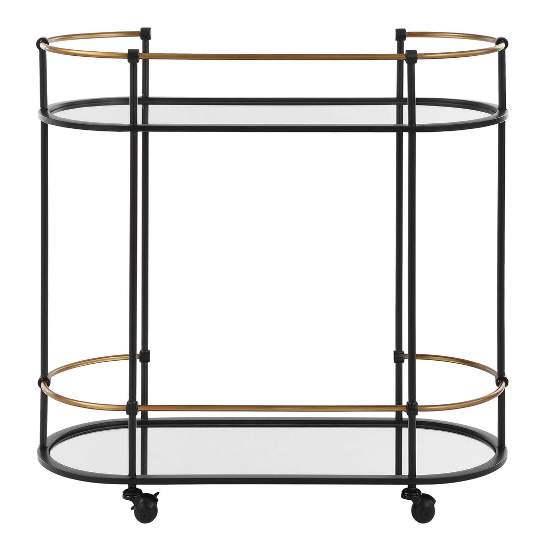 American Home Furniture Uttermost Andre Iron Bar Cart