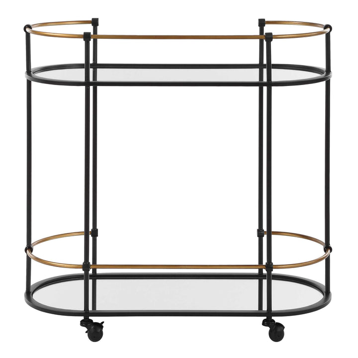 American Home Furniture Uttermost Andre Iron Bar Cart