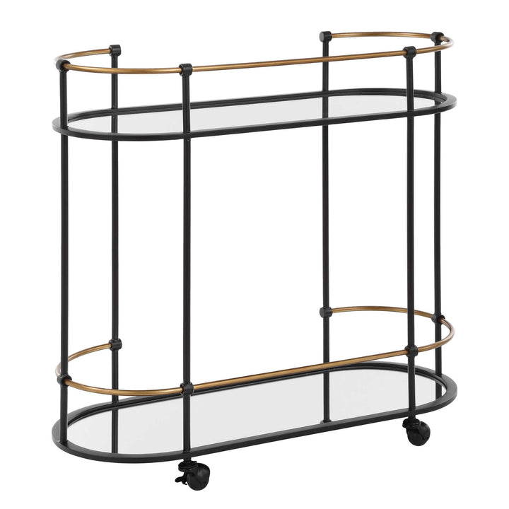 American Home Furniture Uttermost Andre Iron Bar Cart