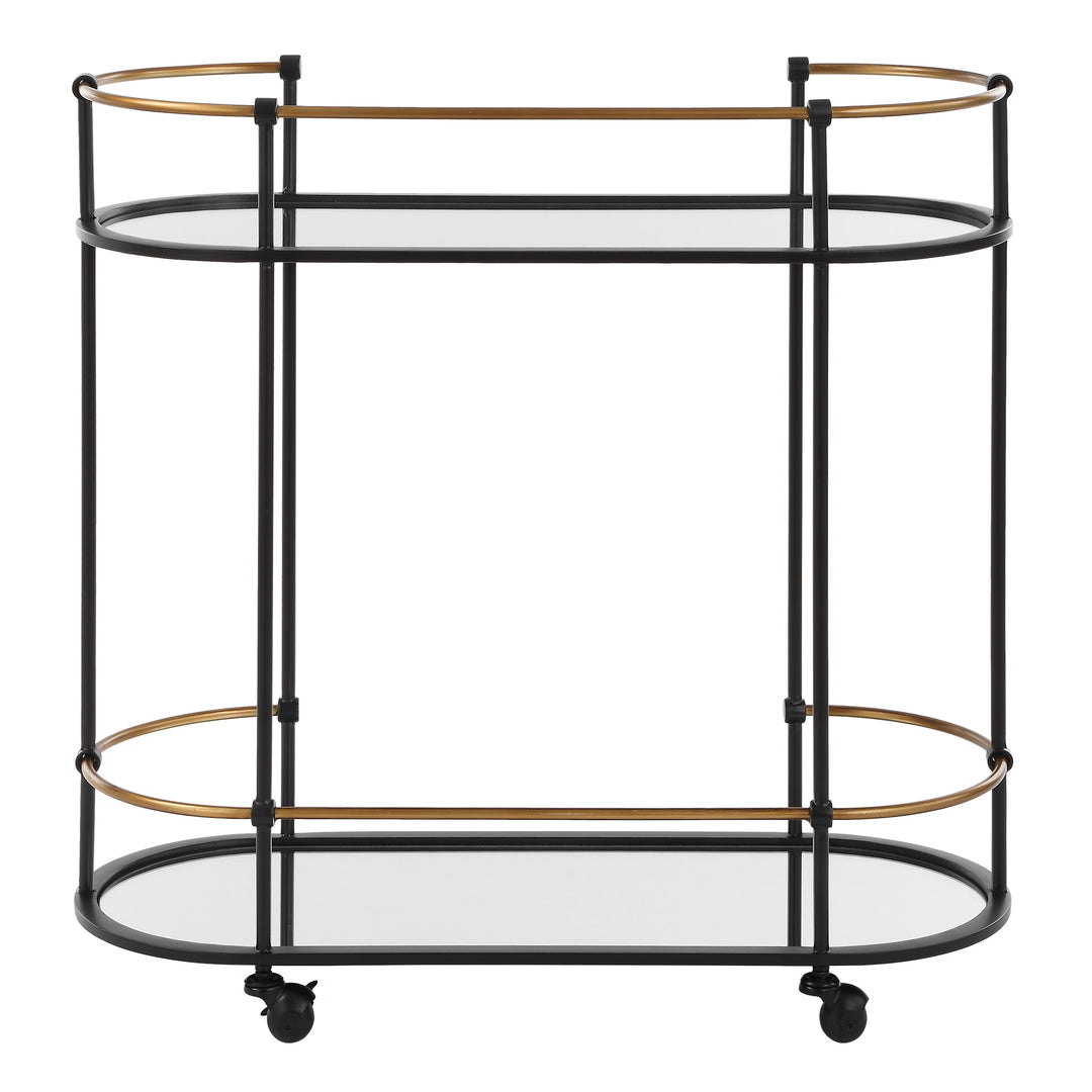 American Home Furniture | Uttermost - Andre Iron Bar Cart