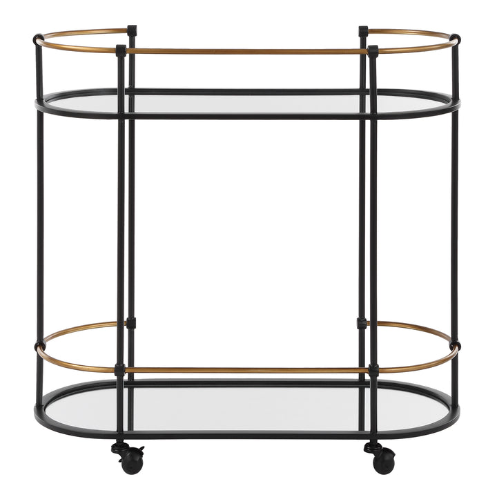 American Home Furniture | Uttermost - Andre Iron Bar Cart