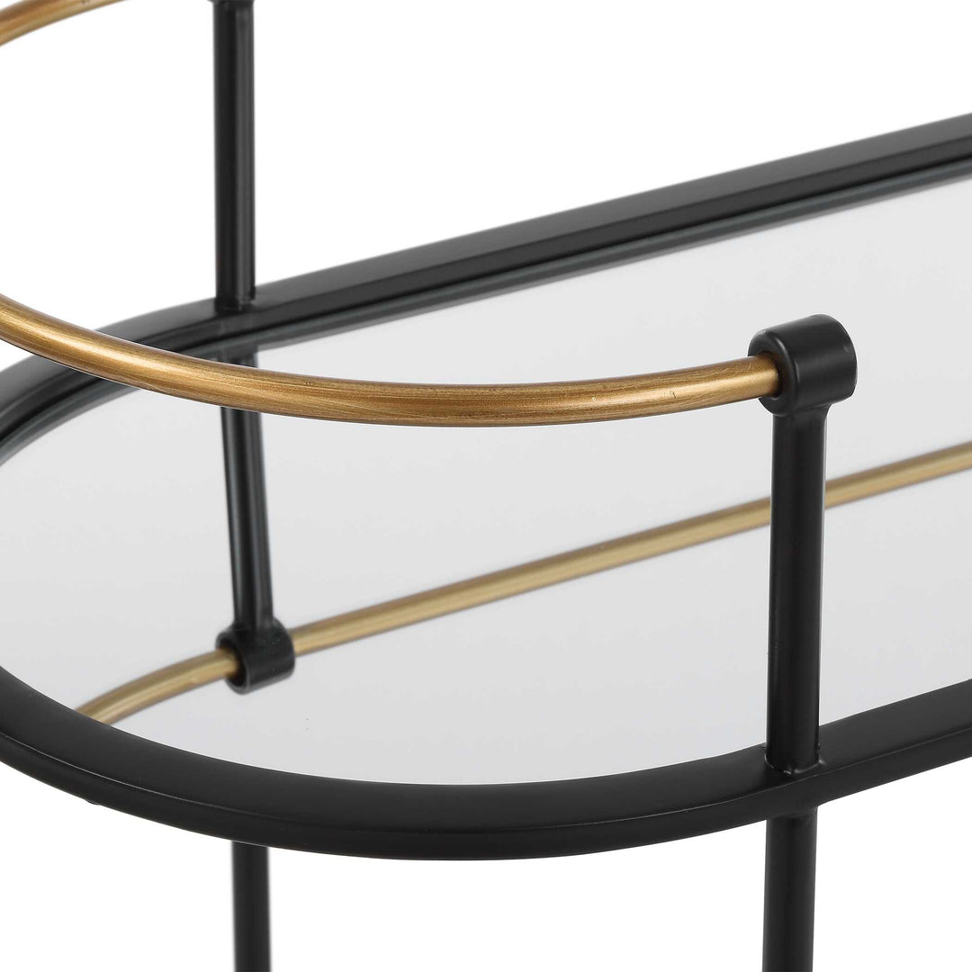 American Home Furniture Uttermost Andre Iron Bar Cart