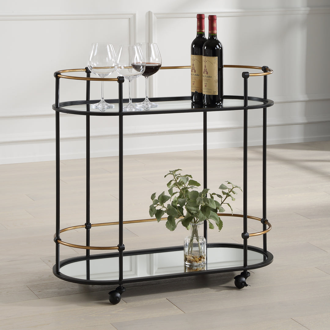 American Home Furniture | Uttermost - Andre Iron Bar Cart