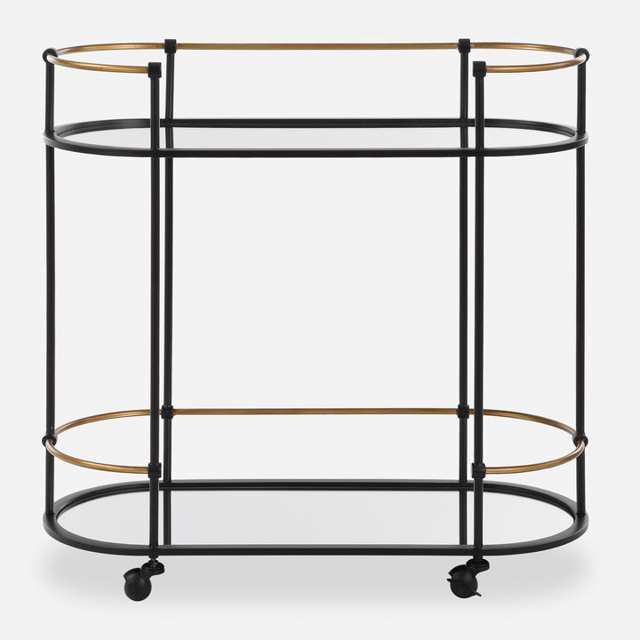 American Home Furniture | Uttermost - Andre Iron Bar Cart