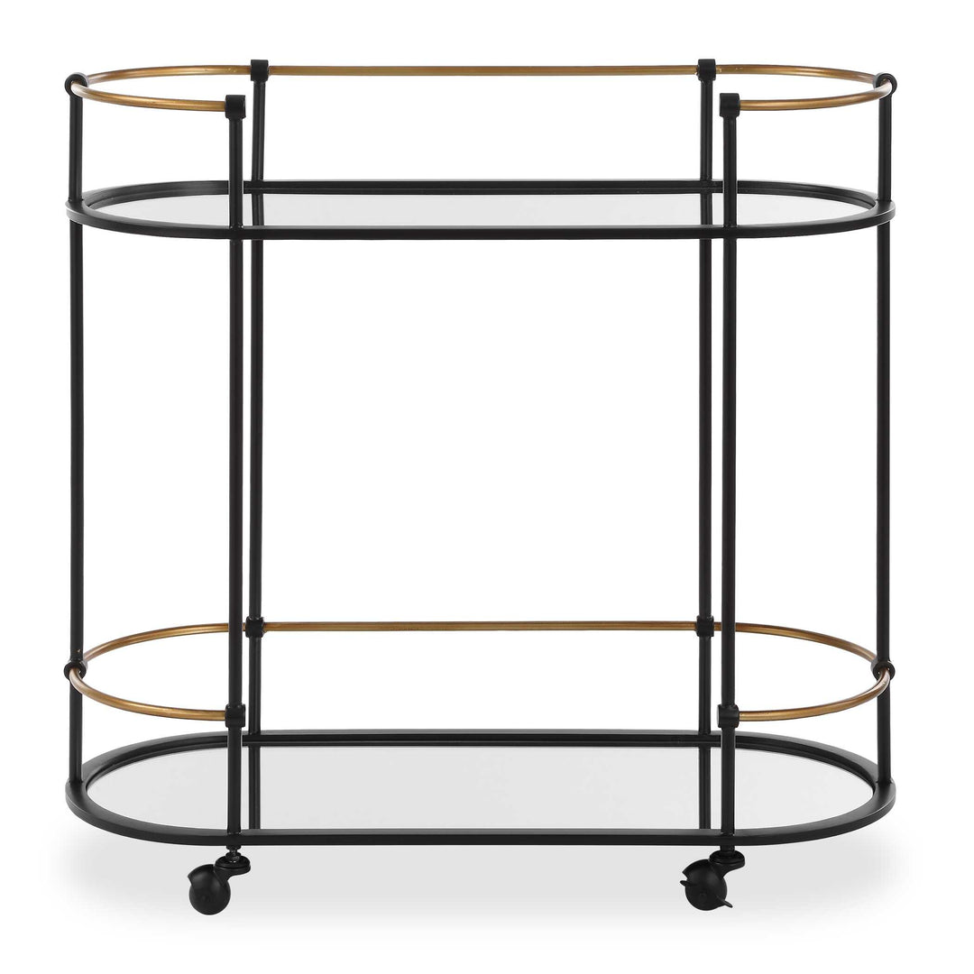 American Home Furniture Uttermost Andre Iron Bar Cart