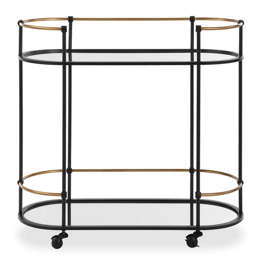 American Home Furniture Uttermost Andre Iron Bar Cart