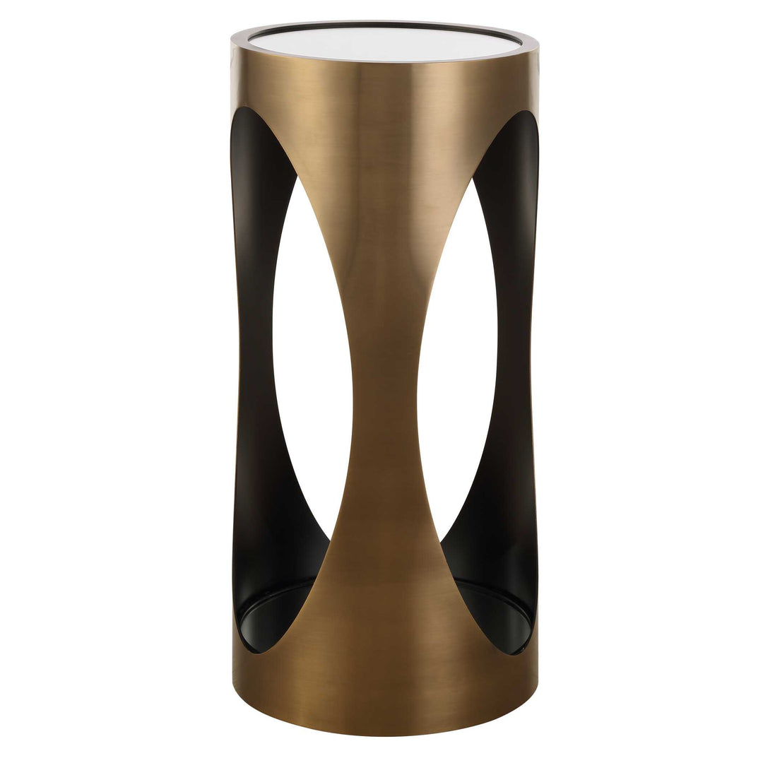 American Home Furniture Uttermost Achilles Brass Drink Table