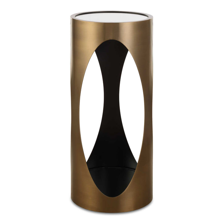 American Home Furniture Uttermost Achilles Brass Drink Table