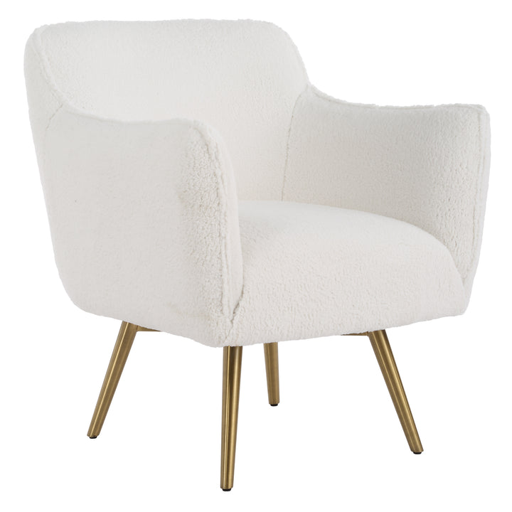 American Home Furniture | Uttermost - Oasis White Swivel Chair