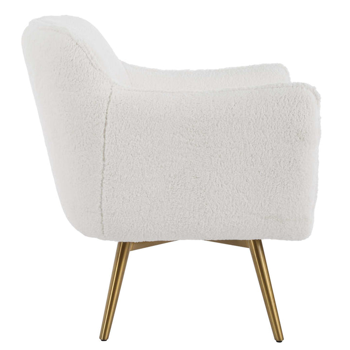 American Home Furniture Uttermost Oasis White Swivel Chair
