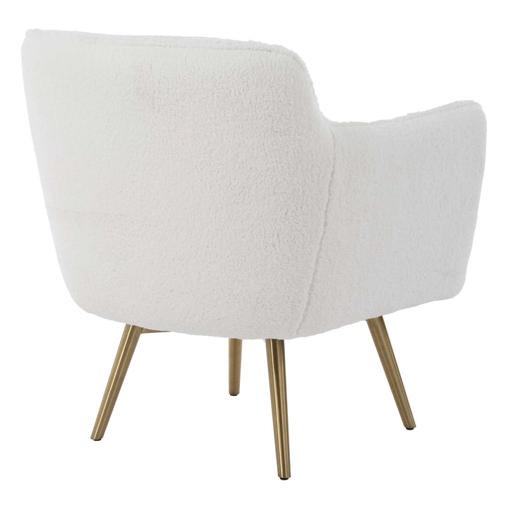 American Home Furniture Uttermost Oasis White Swivel Chair