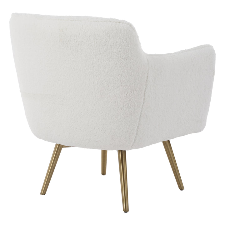 American Home Furniture | Uttermost - Oasis White Swivel Chair