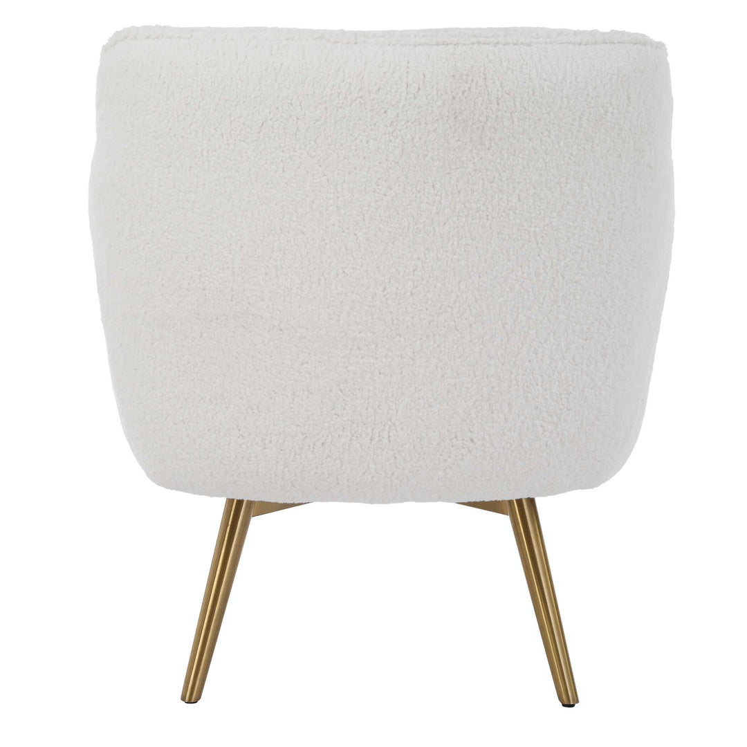 American Home Furniture Uttermost Oasis White Swivel Chair
