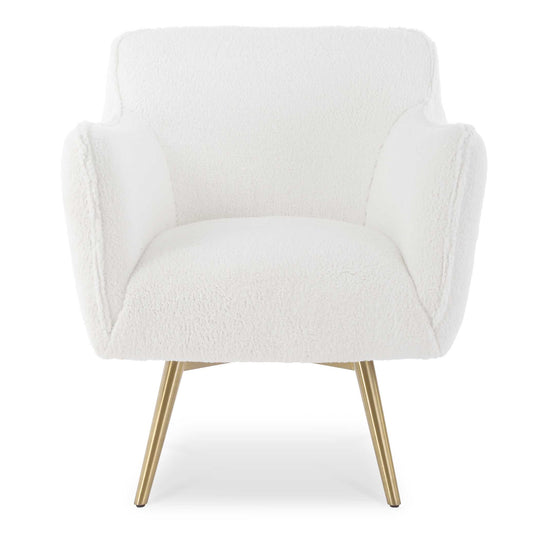 American Home Furniture Uttermost Oasis White Swivel Chair