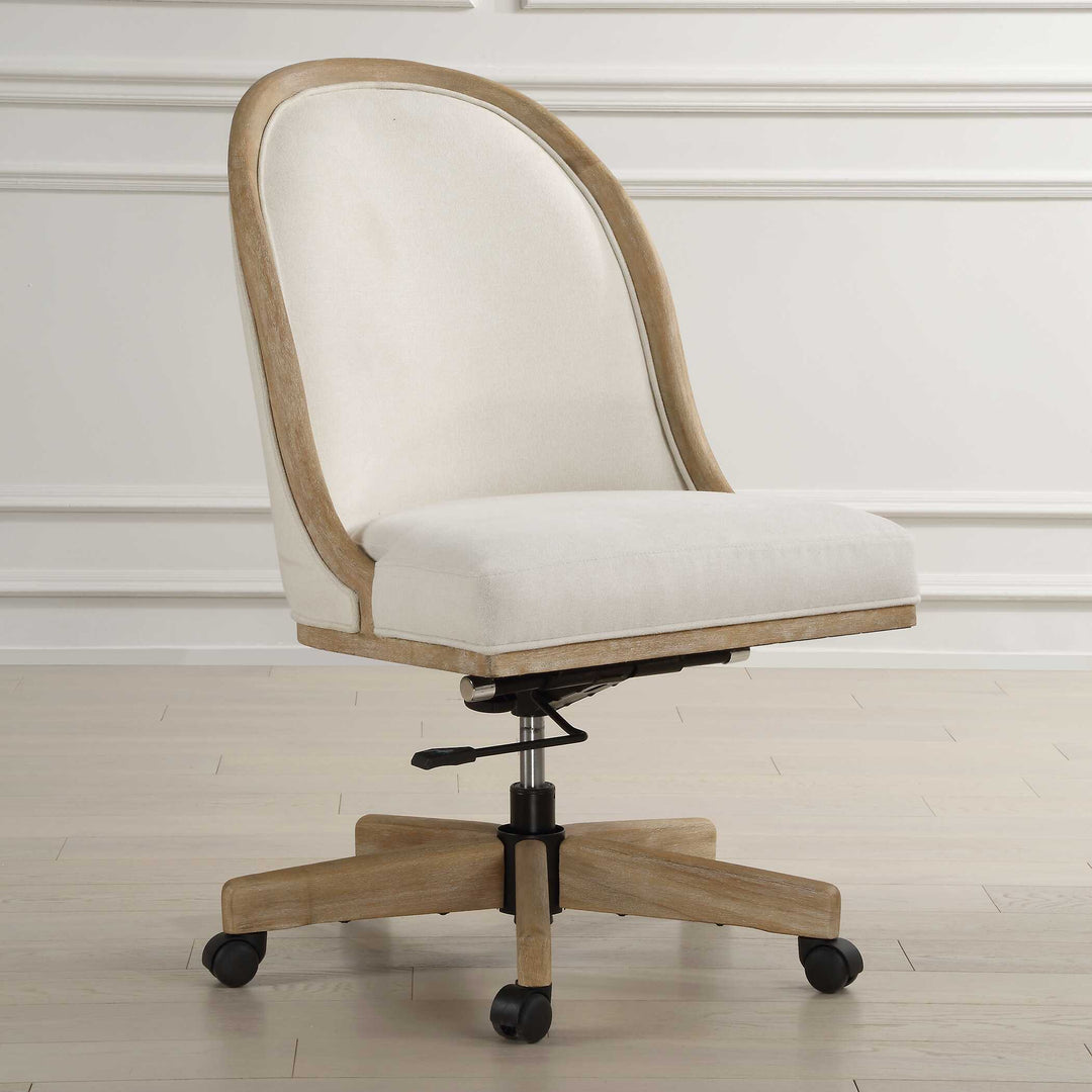 American Home Furniture Uttermost Lithe Light Oak Desk Chair