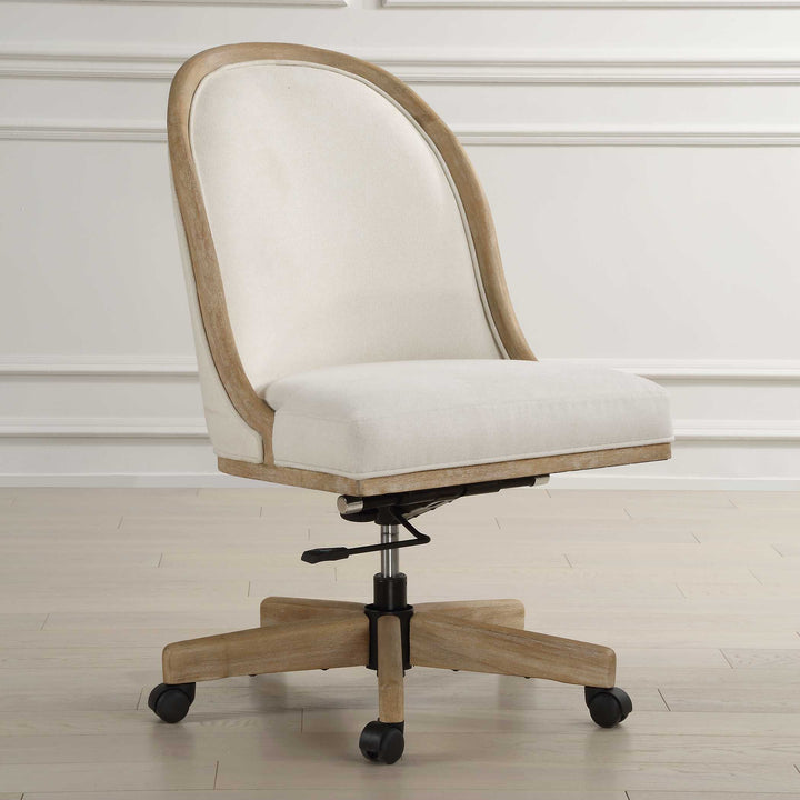 American Home Furniture Uttermost Lithe Light Oak Desk Chair