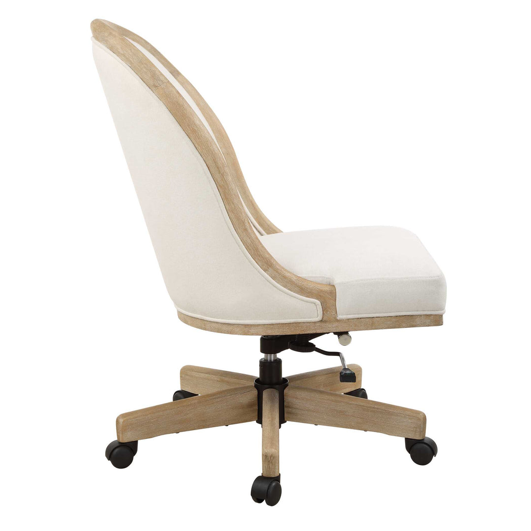 American Home Furniture Uttermost Lithe Light Oak Desk Chair