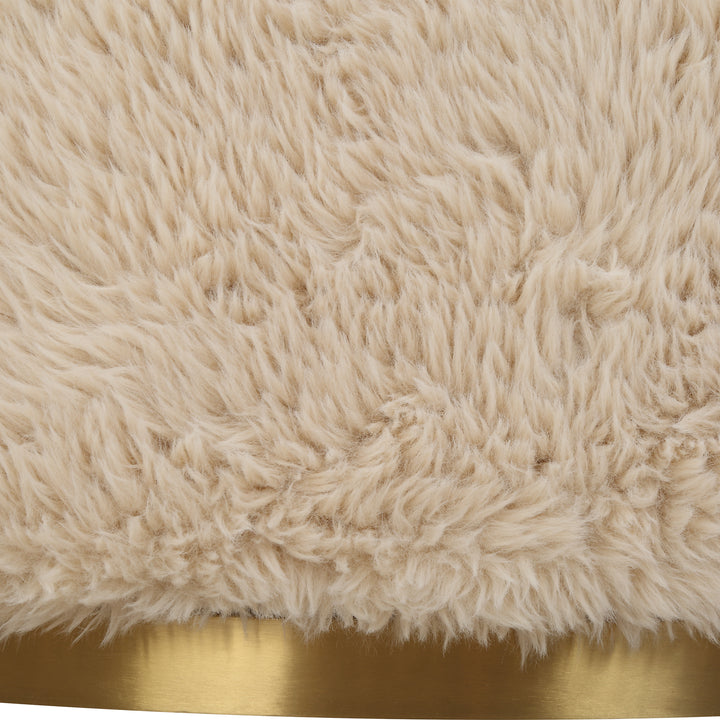 American Home Furniture | Uttermost - Crue Sheepskin Swivel Chair