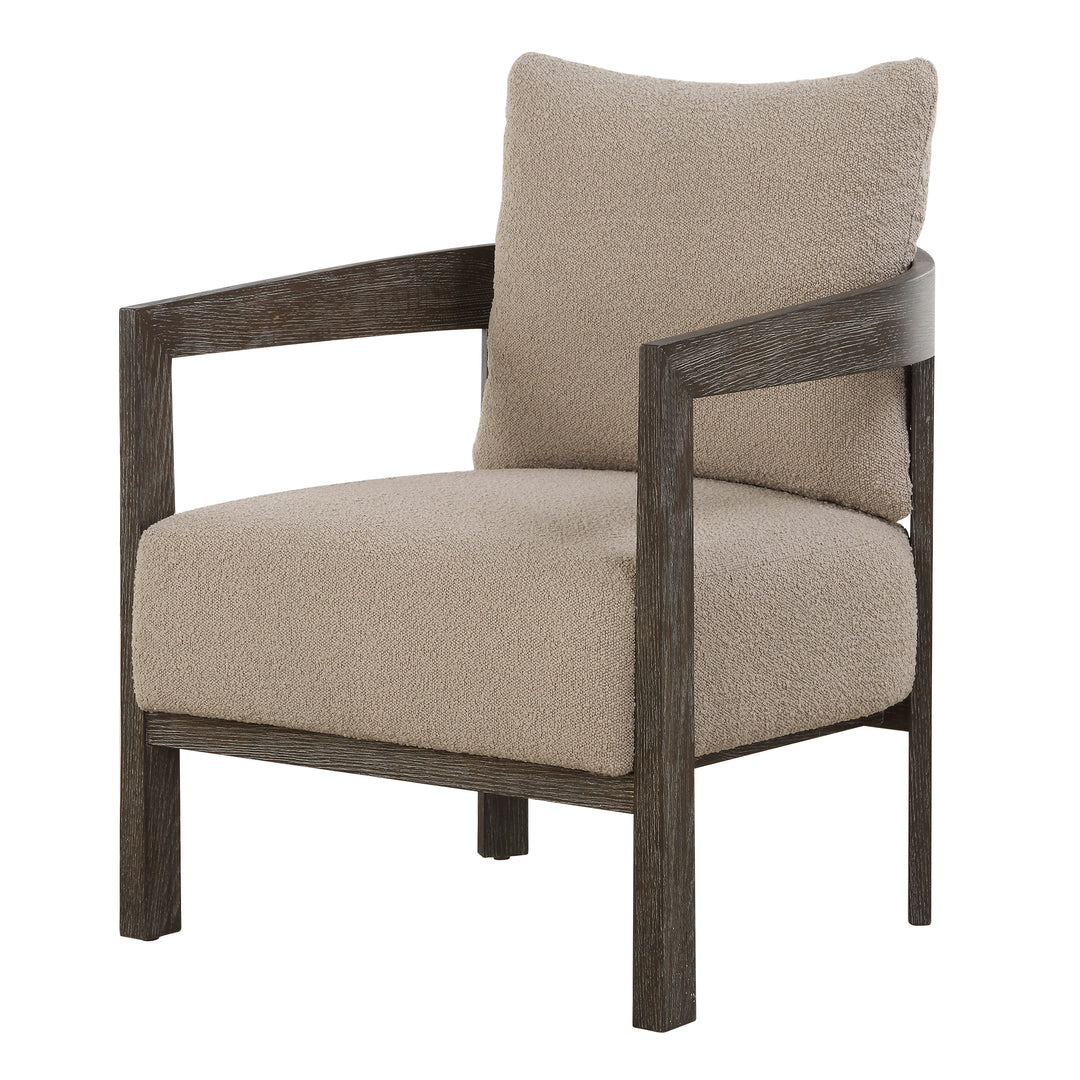 American Home Furniture | Uttermost - Sienna Sand Fabric Accent Chair