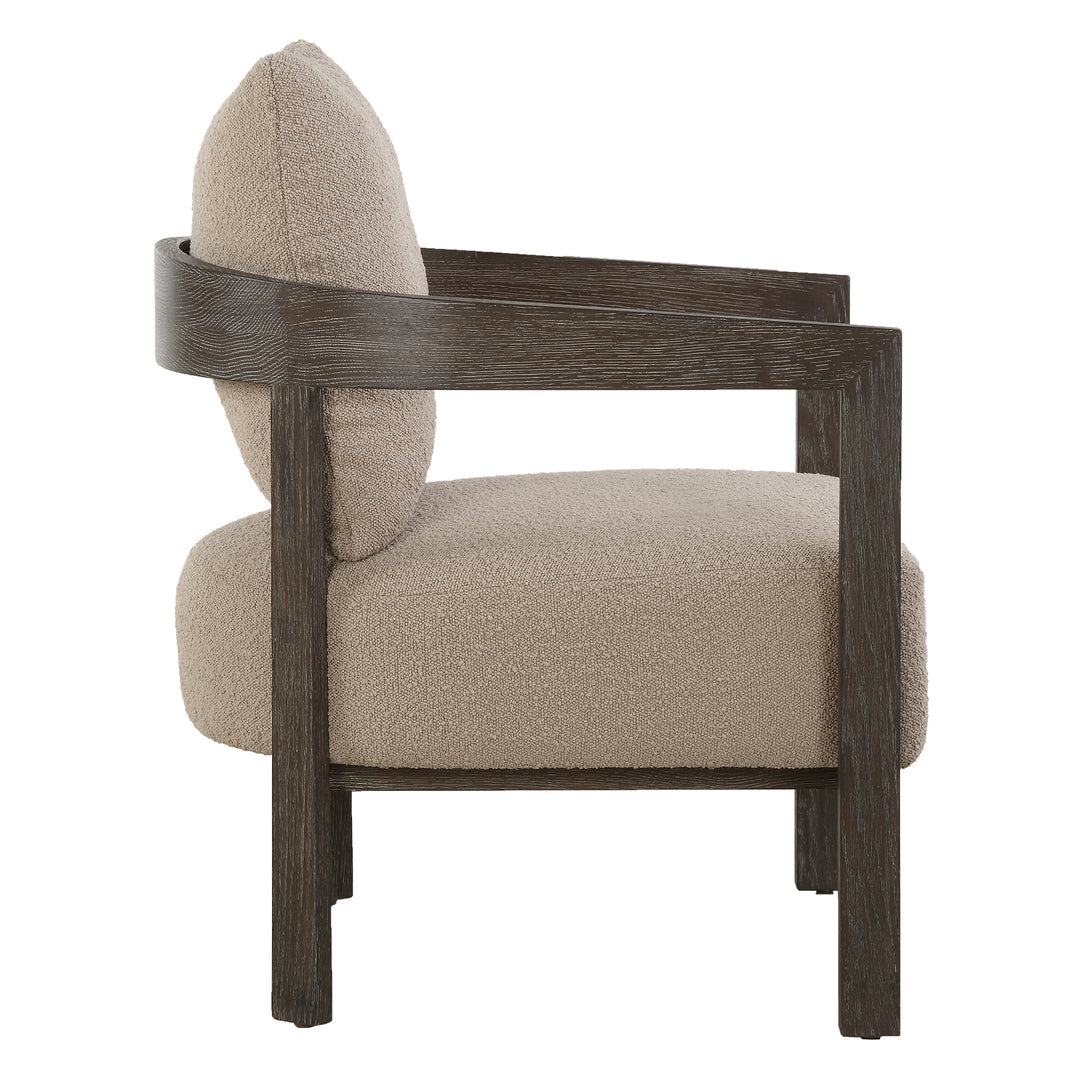 American Home Furniture | Uttermost - Sienna Sand Fabric Accent Chair