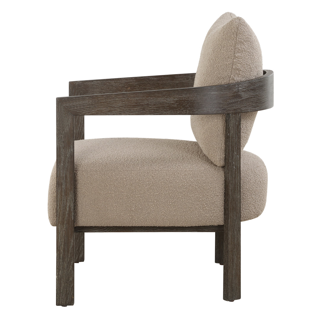 American Home Furniture | Uttermost - Sienna Sand Fabric Accent Chair