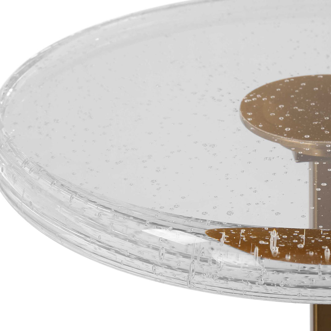 American Home Furniture Uttermost Sora Glass Drink Table